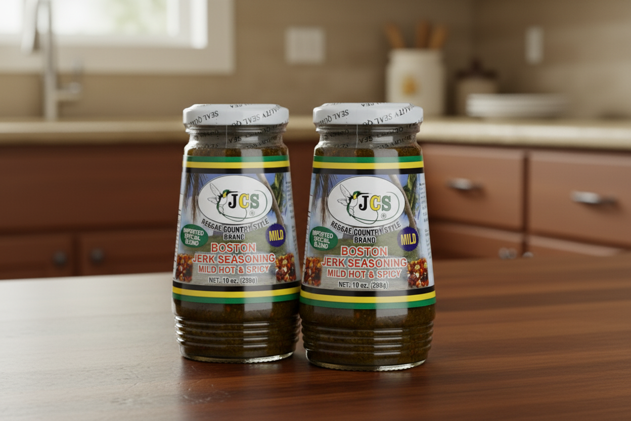 JCS Jerk Seasoning, Boston, Mild 10 oz