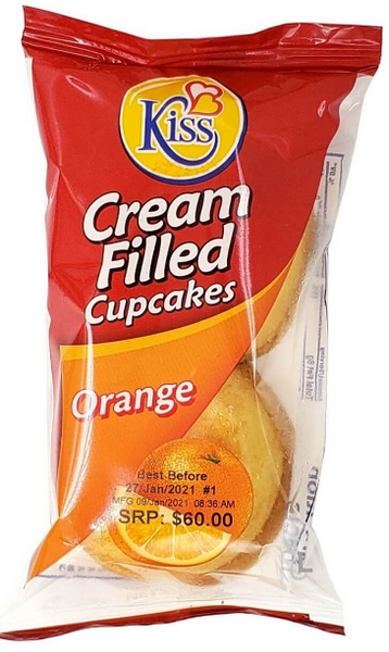 CUP CAKE  FILLED WITH ORANGE CREAM 60GR