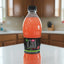 Fruit punch drinks in bottles on a shelf
