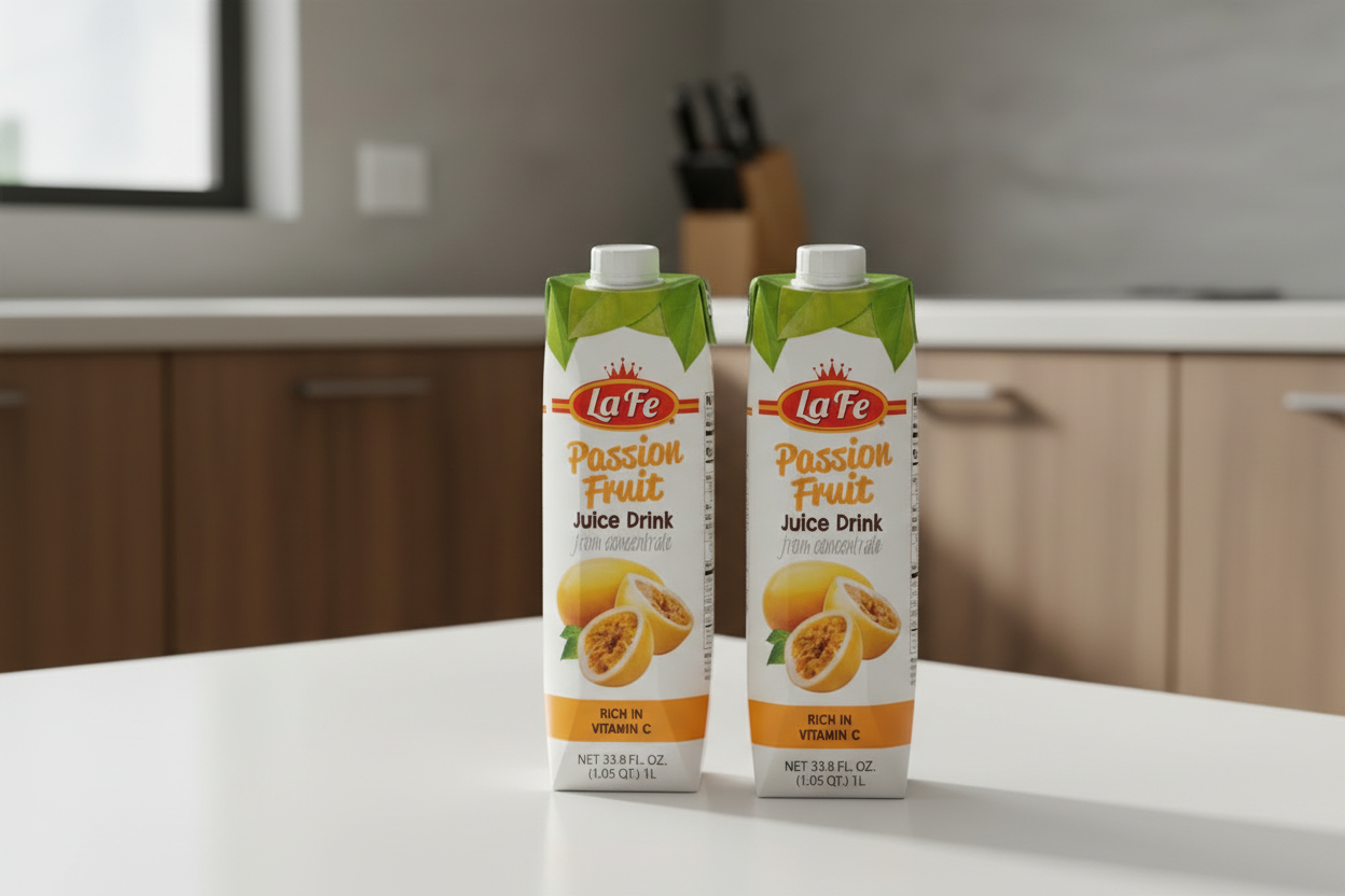 La Fe Juice Drink, from Concentrate, Passion Fruit 33.8oz
