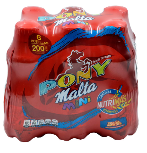 Mini Pony malta 6pk/200 ml