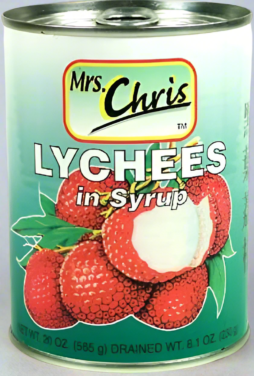 MRS CHRIS LYCHEES IN SYRUP 19.9 OZ