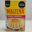 Maizena natilla maracuya packaging with a spoon on a beige surface