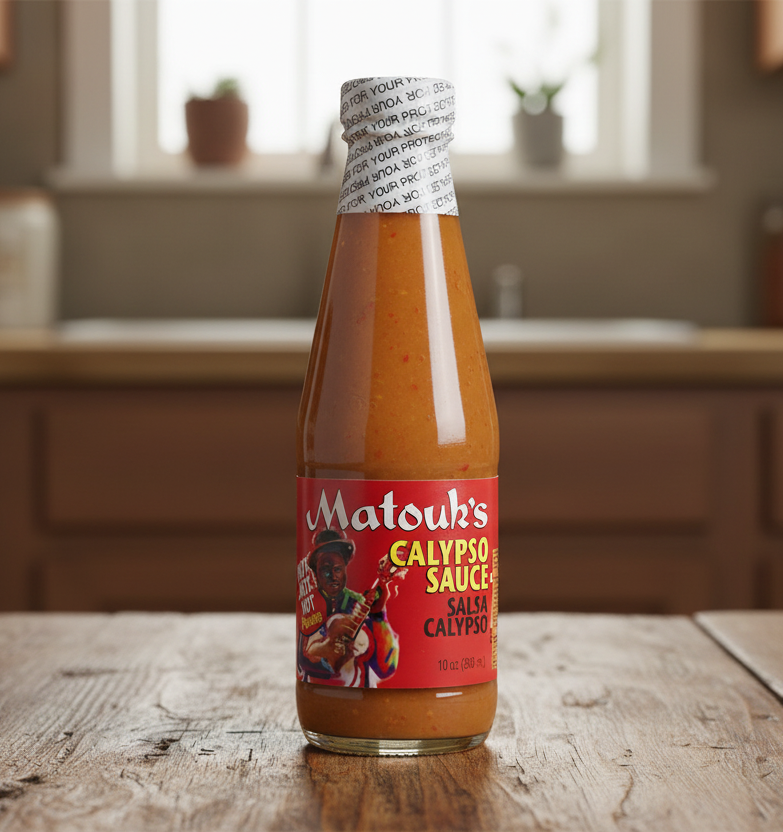 Matouk's Calypso Sauce, Hot Picante, Salsa Calypso 10 oz