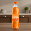 Orange bottle of Naranja Postobón on a white background