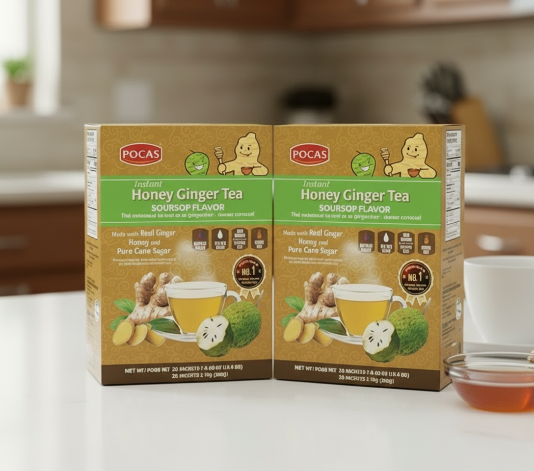 Pocas honey ginger tea 20ct (Soursoup)