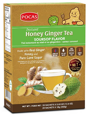 POCAS HONEY GINGER TEA 20 CT (SOURSOP)