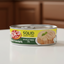 Can of Rica Rondo solid light tuna in vegetable oil on a white background