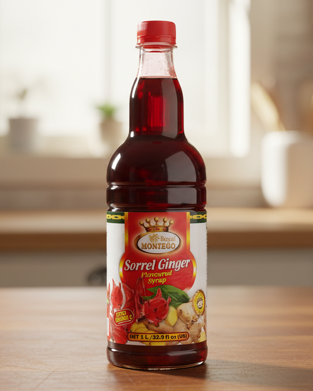 Royal Montego Flavored Syrup, Sorrel Ginger 25.5 oz