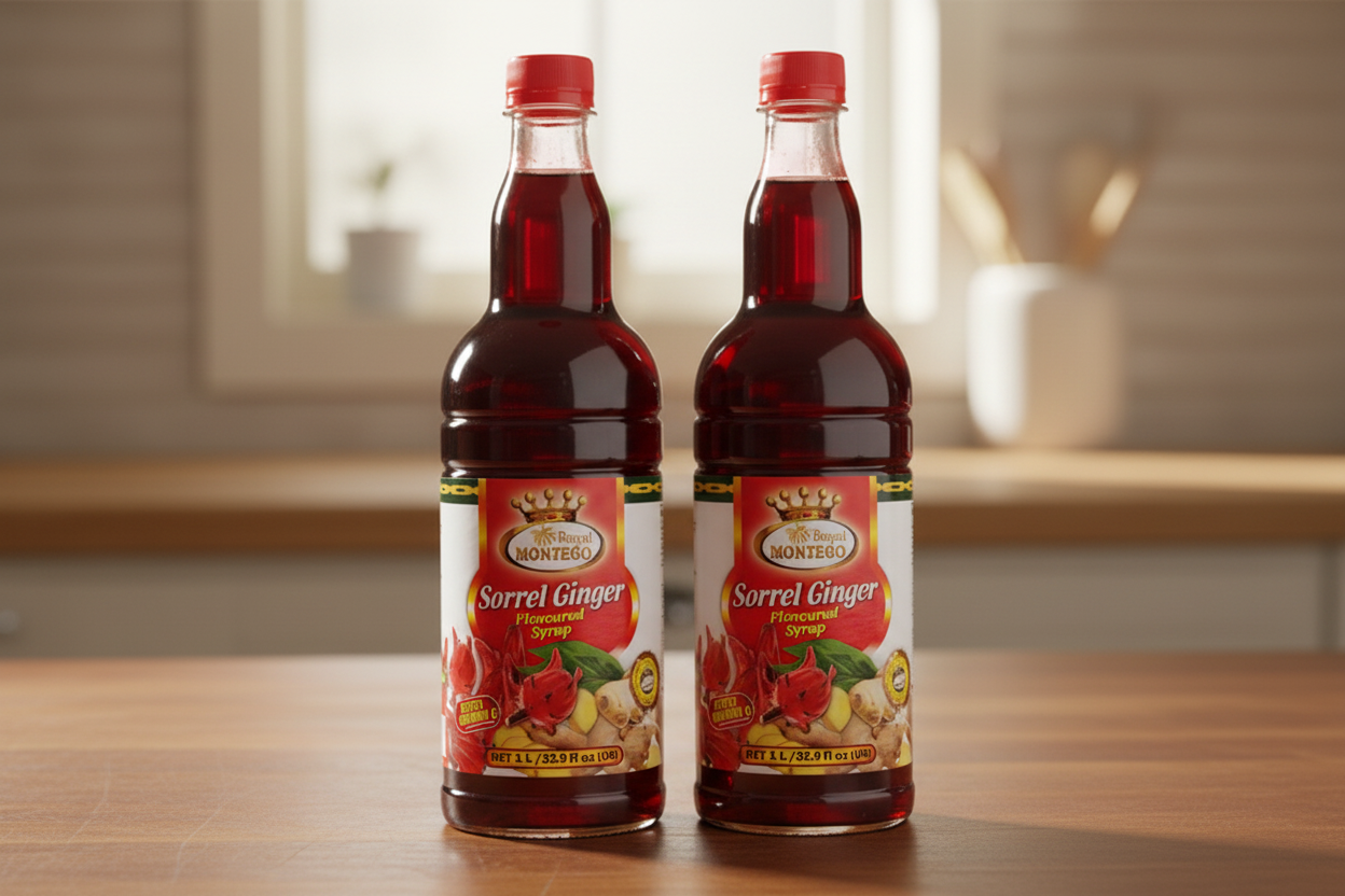 Royal Montego Flavored Syrup, Sorrel Ginger 25.5 oz