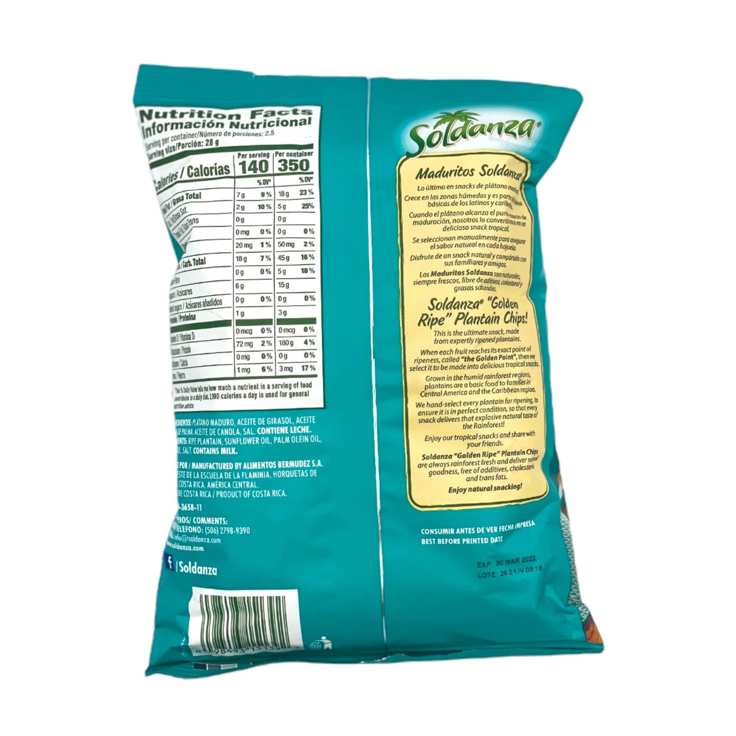Soldanza sweet plantains  2.5oz/3PK