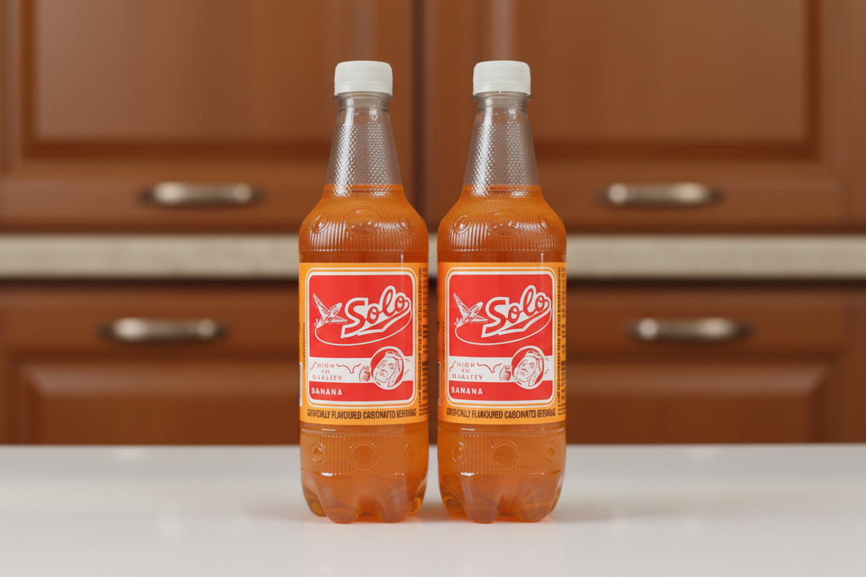 Solo Banana Flavoured Carbonated Beverage 20oz