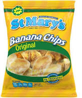 ST MARY'S BANANA CHIPS 20PK/ 30gr