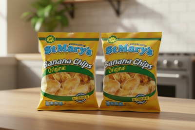 St Mary's Banana Chips 20pk/30gr