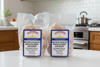 Sea Star Seafoods Boned Salted Pollock Bits 16 oz