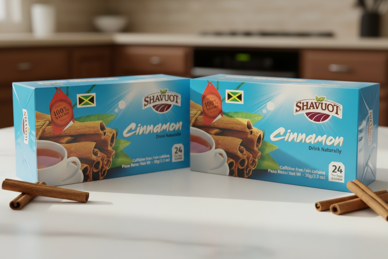 Shavuot 100% Natural Jamaican Cinnamon Tea Bags 24ct