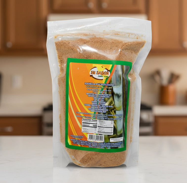Packaged product with a label on a white background