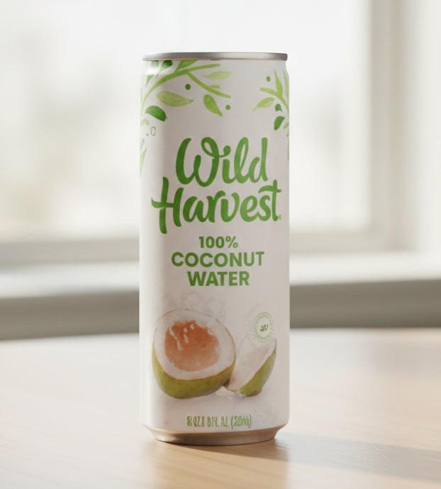 Wild Harvest 100% Coconut Water 8 oz