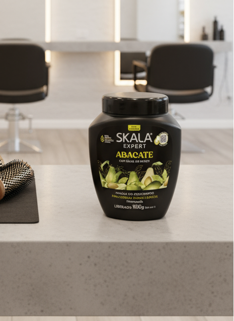 Skala Expert Abacate hair product container on a white background