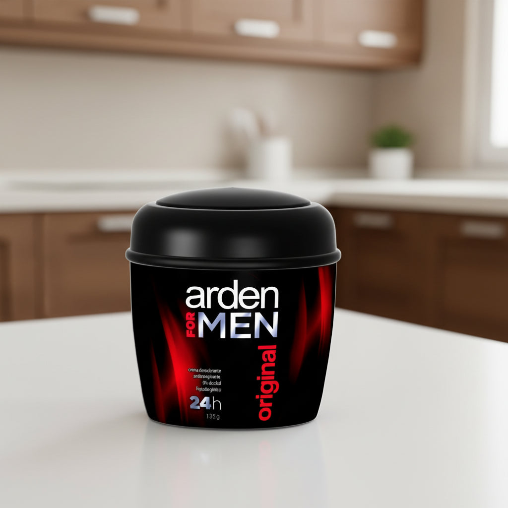 Arden for Men deodorant cream container on a white background