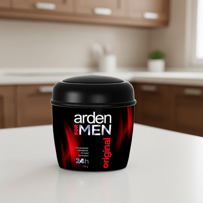 Arden for Men deodorant cream container on a white background
