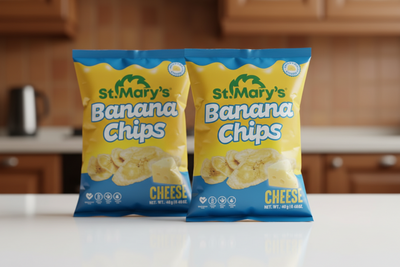 St Mary's extra cheese banana chips 40gr