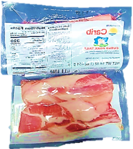 Carib salted pork tail 1 LB bag