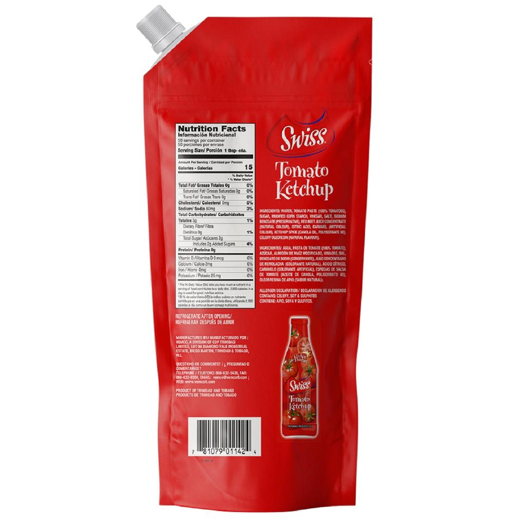 Swiss tomato ketchup 750 mL