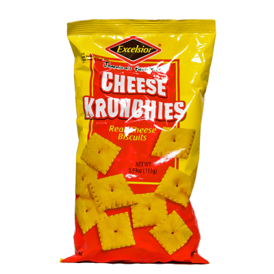 EXCELSIOR CHEESE KRUNCHIES 3.99OZ/3PK