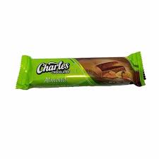 Charles Almond Chocolate Bar 12/45gr