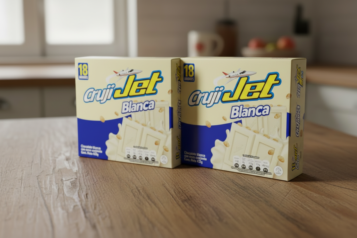 JET Chocolatina Cruji Blanca 18 ct