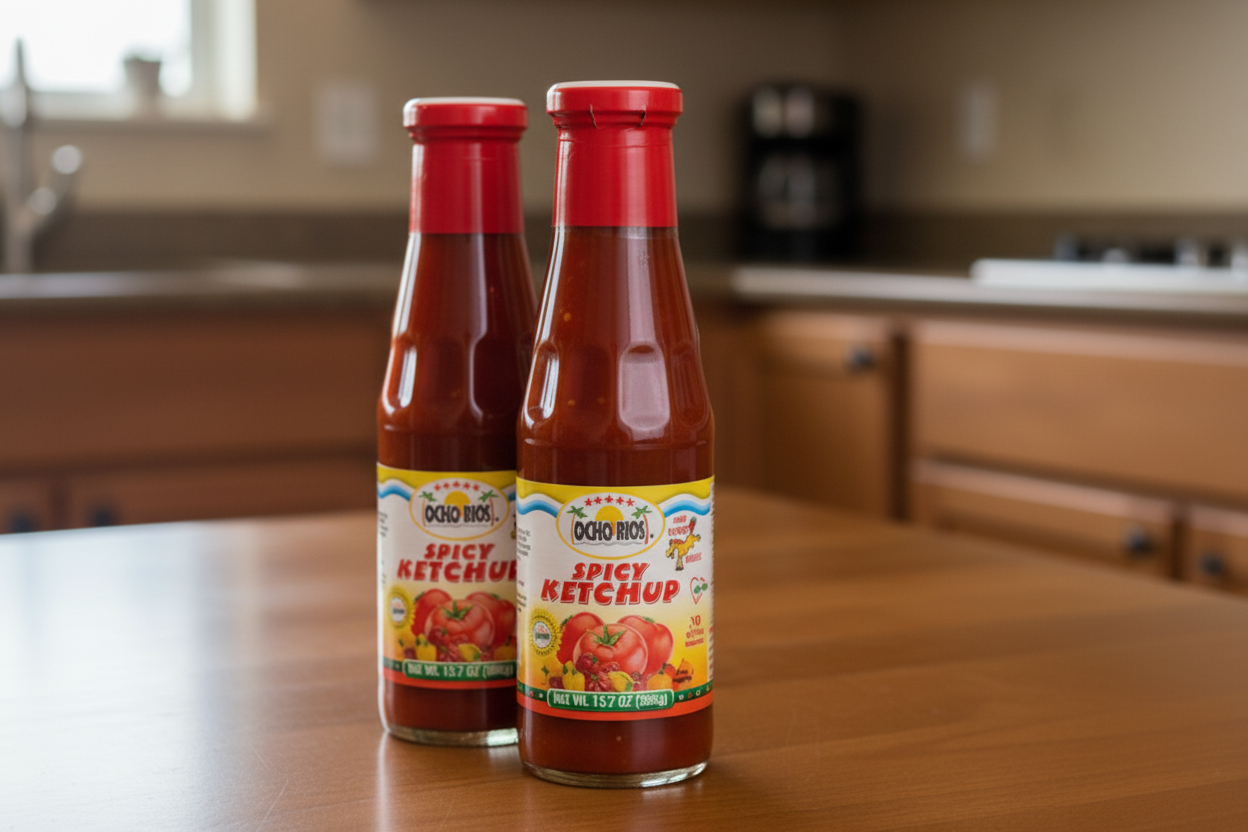 Ocho Rios Ketchup, Spicy 13.7 oz