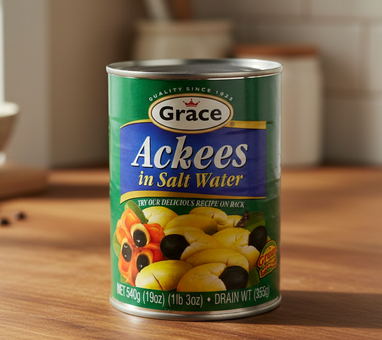 Grace Ackees in salt water, 19 oz