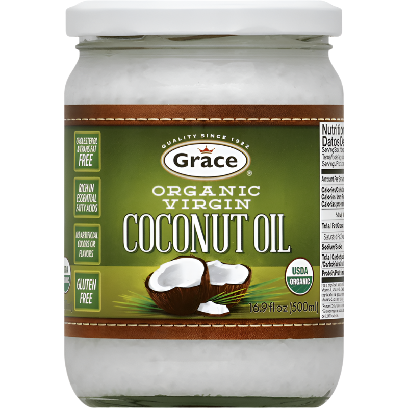 GRACE ORGANIC COCONUT OIL 16.9oz