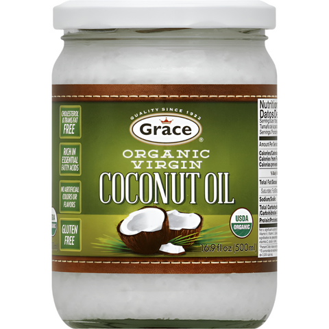 GRACE ORGANIC COCONUT OIL 16.9oz
