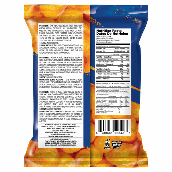 Sunshine Snacks Baked Cheeze Balls 1.24 oz