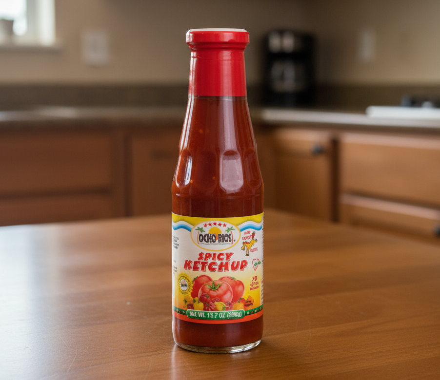 Ocho Rios Ketchup, Spicy 13.7 oz