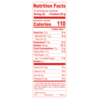 Crakeñas saltin crackers 10.58oz