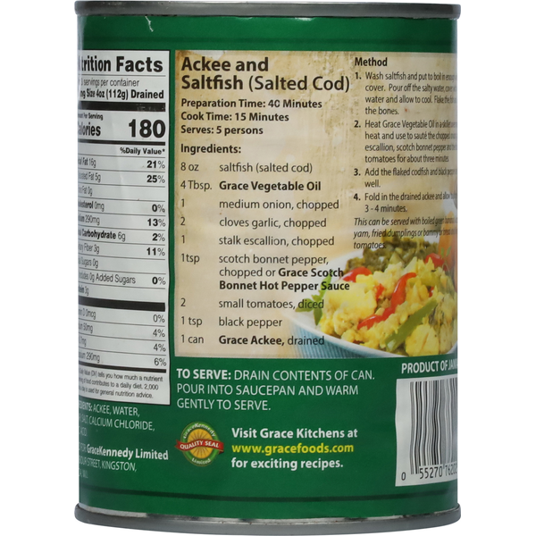 Grace Ackees in salt water, 19 oz
