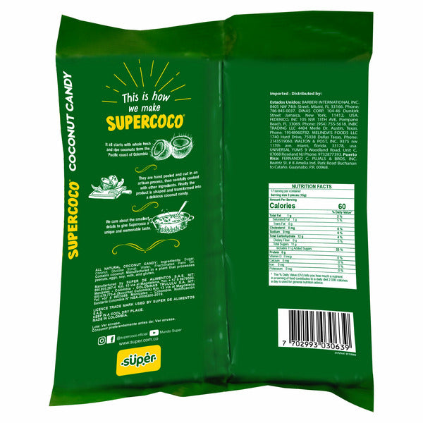 Supercoco Coconut Candy 50 cnt