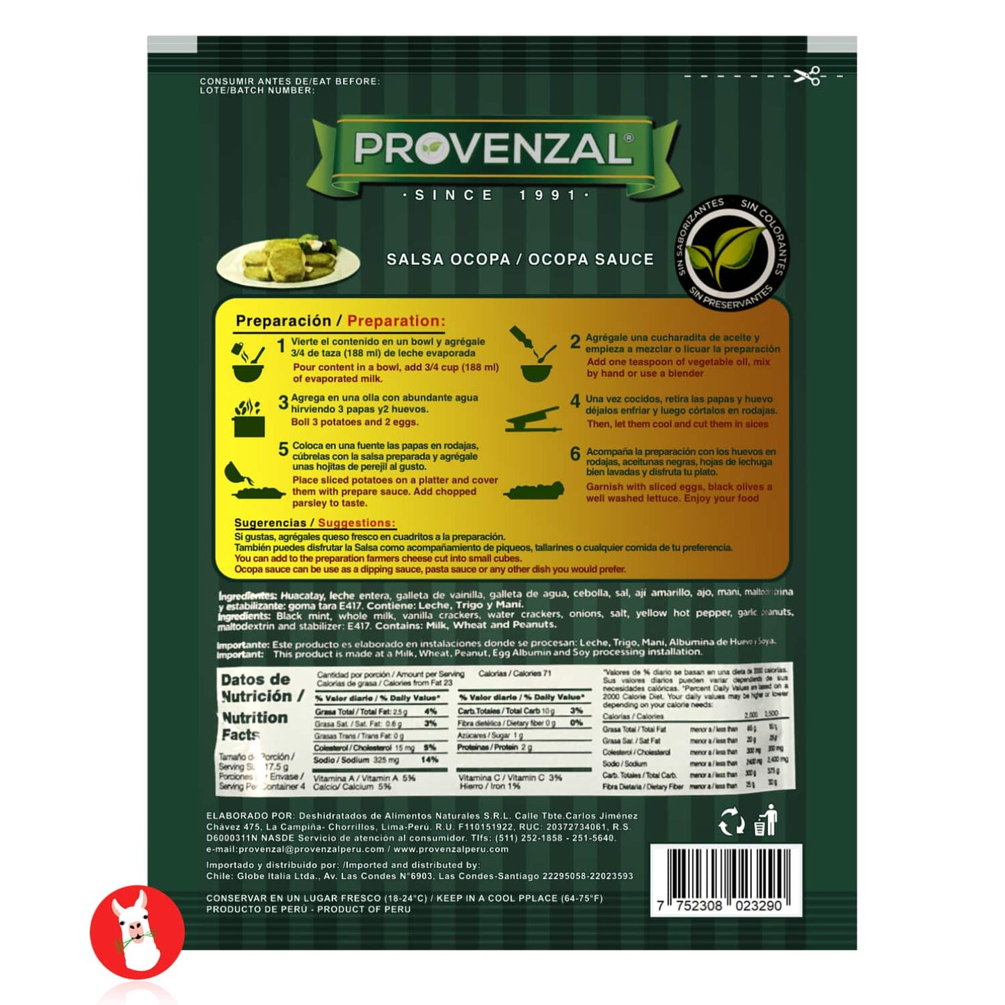 Provenzal Ocopa 70gr