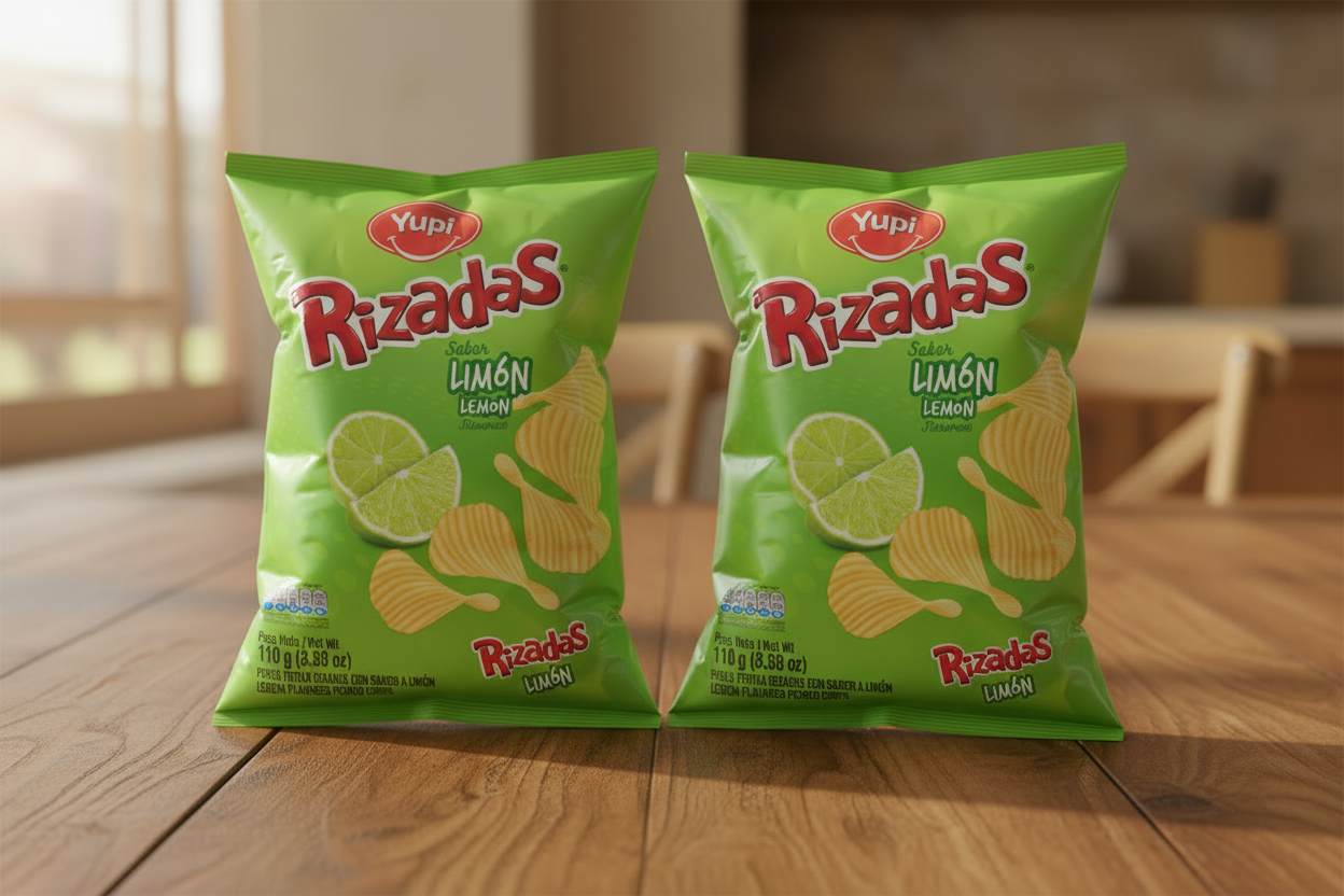 YUPI Rizadas Limon 12 PACK-28gr