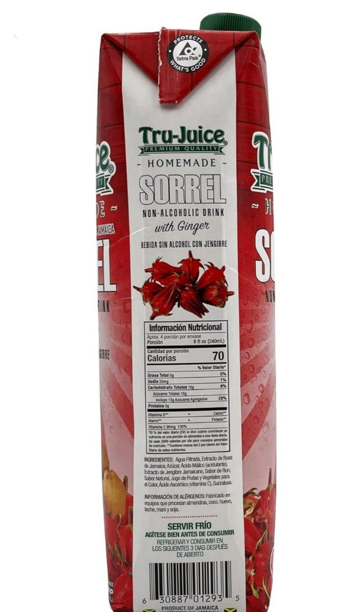 Tru-Juice sorrel w/ginger 1 LT