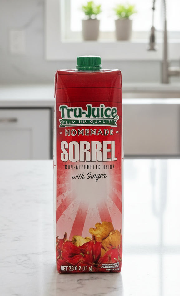 Tru-Juice Homemade Sorrel non-alcoholic drink with ginger packaging