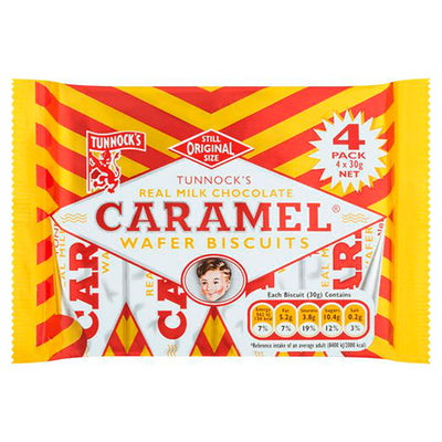 Tunnocks caramel wafer 4CT