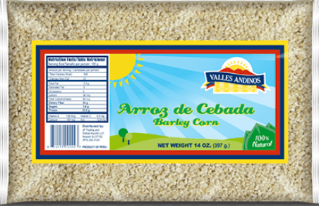 VALLES ANDINOS ARROZ DE CEBADA-BARLEY RICE 14 OZ