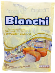 Bianchi caramelo chocolate blanco 100 pack