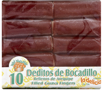 LA DELICIA deditos de bocadillo 10 pack-filled guava fingers