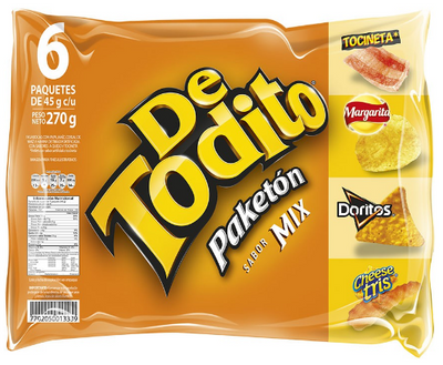 DETODITO PAKETON MIX 6PK/45GR