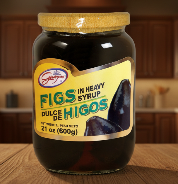 GUAYAS DULCE DE HIGOS 600 GR-FIGS IN HEAVY SYRUP